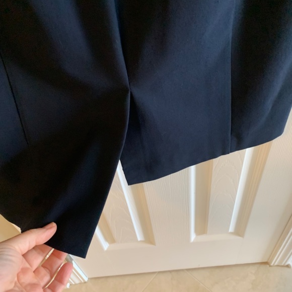 Ann Taylor Navy Dress Short Sleeve Sheath Size 10 - Picture 9 of 10